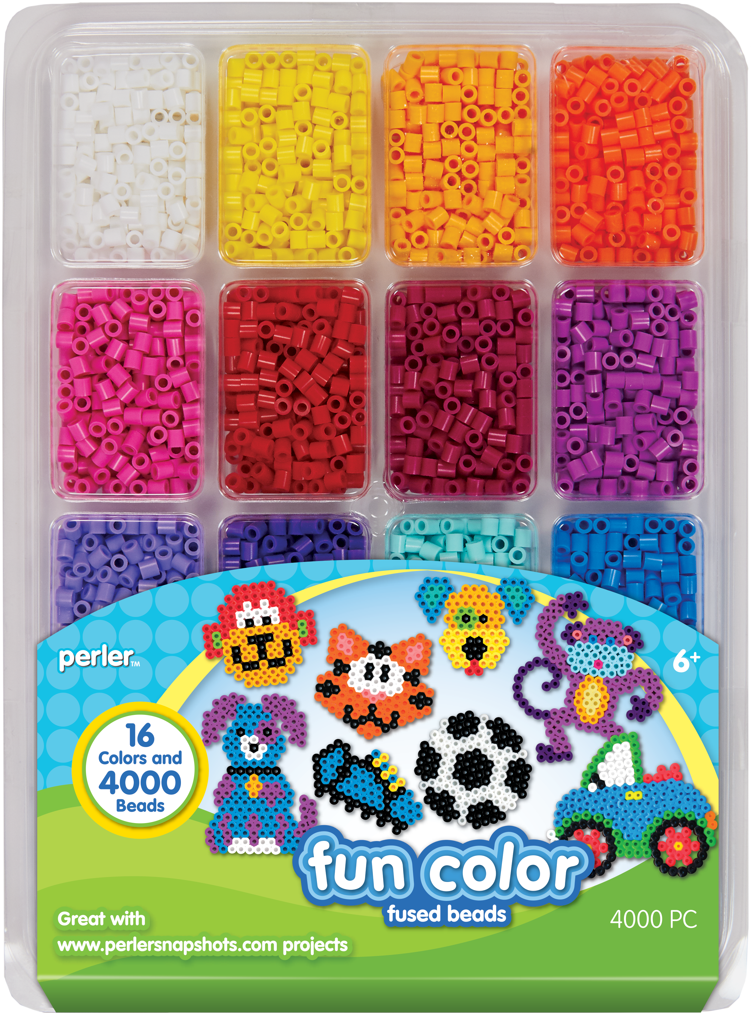 Perler Bead Tray Fun Colors